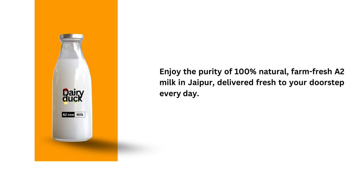 Enjoy the purity of 100% natural, farm-fresh A2 milk in Jaipur, delivered fresh to your doorstep every day.